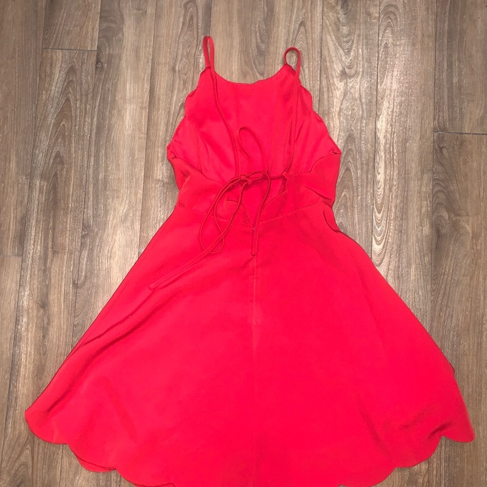 Lulus Play On Curves Red Backless Skater Dress | XS - Picture 8 of 12
